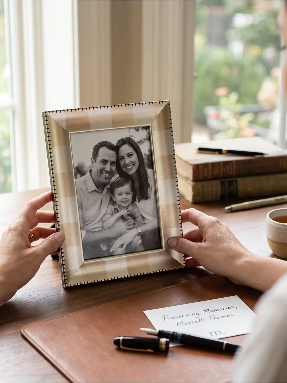 Marcelli tabletop picture frame by F.G. Galassi  5x7 inches.
